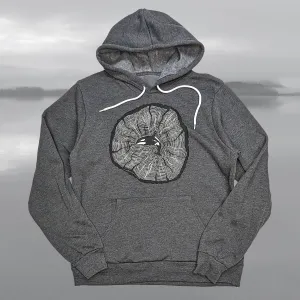 Adult Unisex Orca Tree Rings pullover hoodie