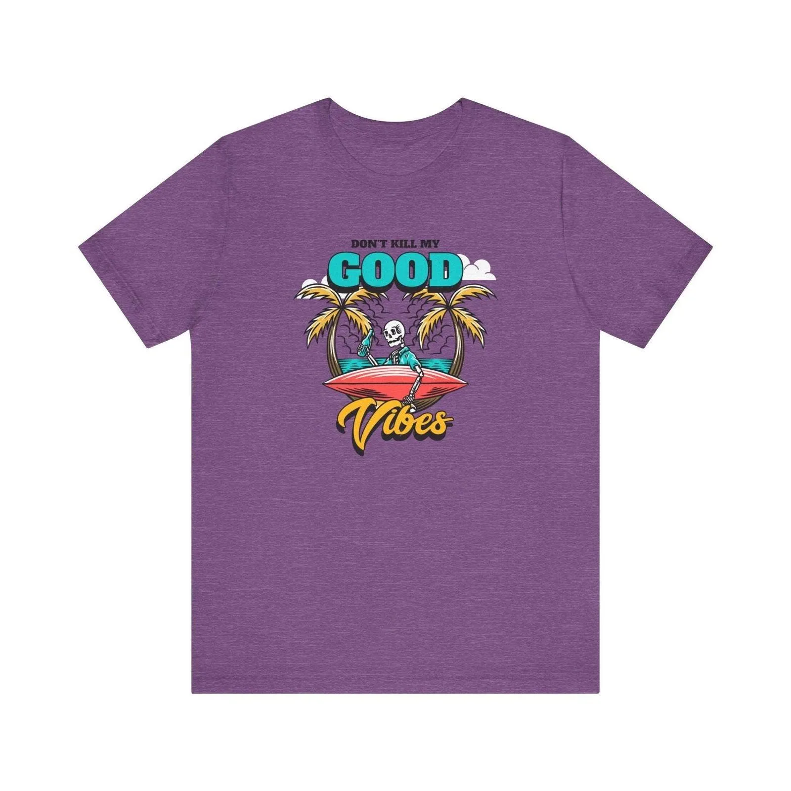 Beach Good Vibes Skeleton T Shirt