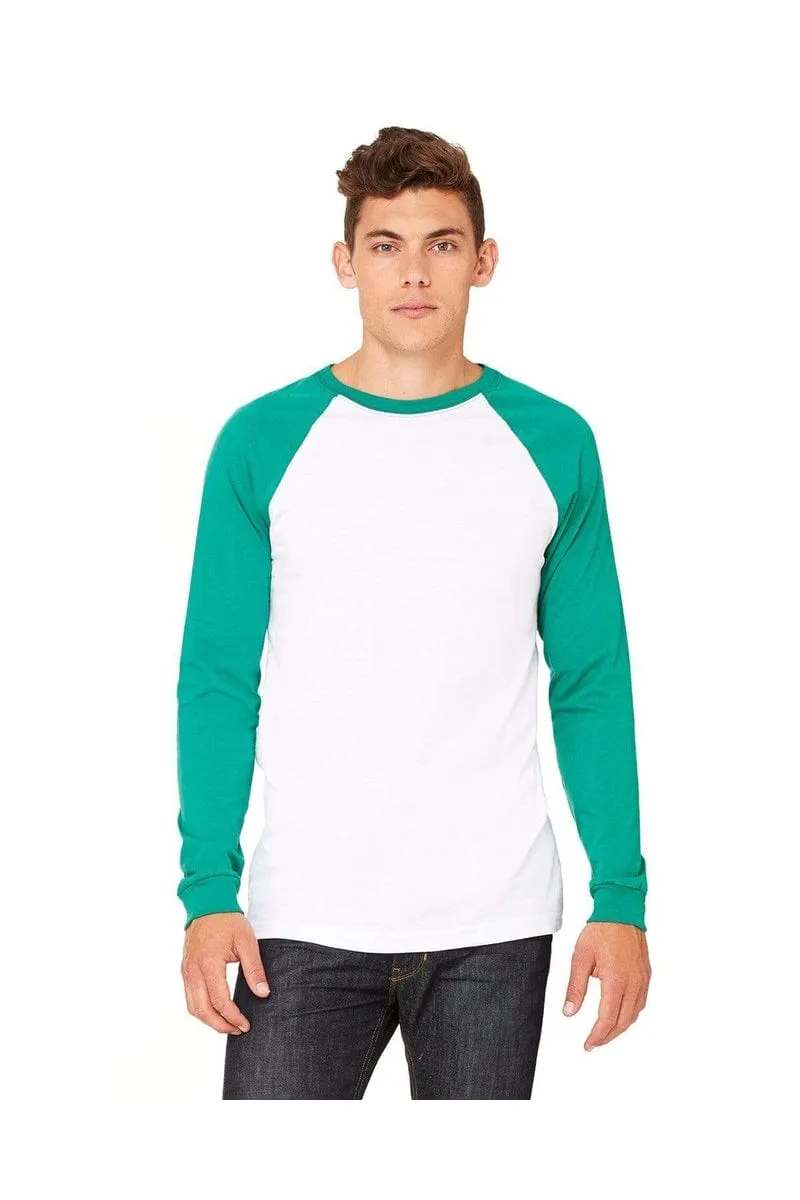 Bella&Canvas 3000C: Men's Long Sleeve Baseball T- Shirt