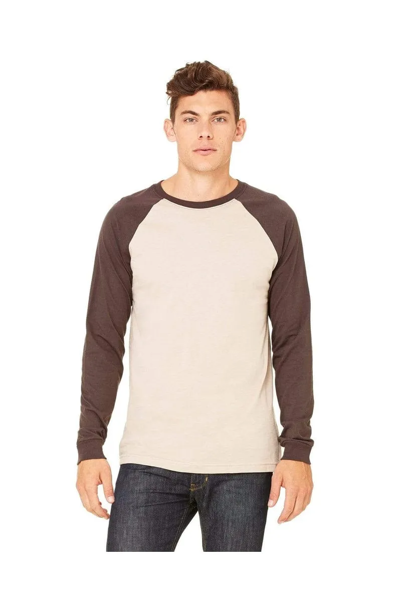 Bella&Canvas 3000C: Men's Long Sleeve Baseball T- Shirt