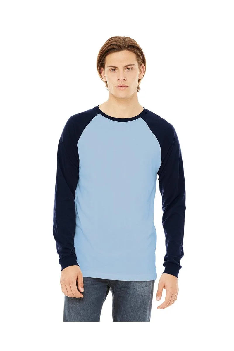 Bella&Canvas 3000C: Men's Long Sleeve Baseball T- Shirt