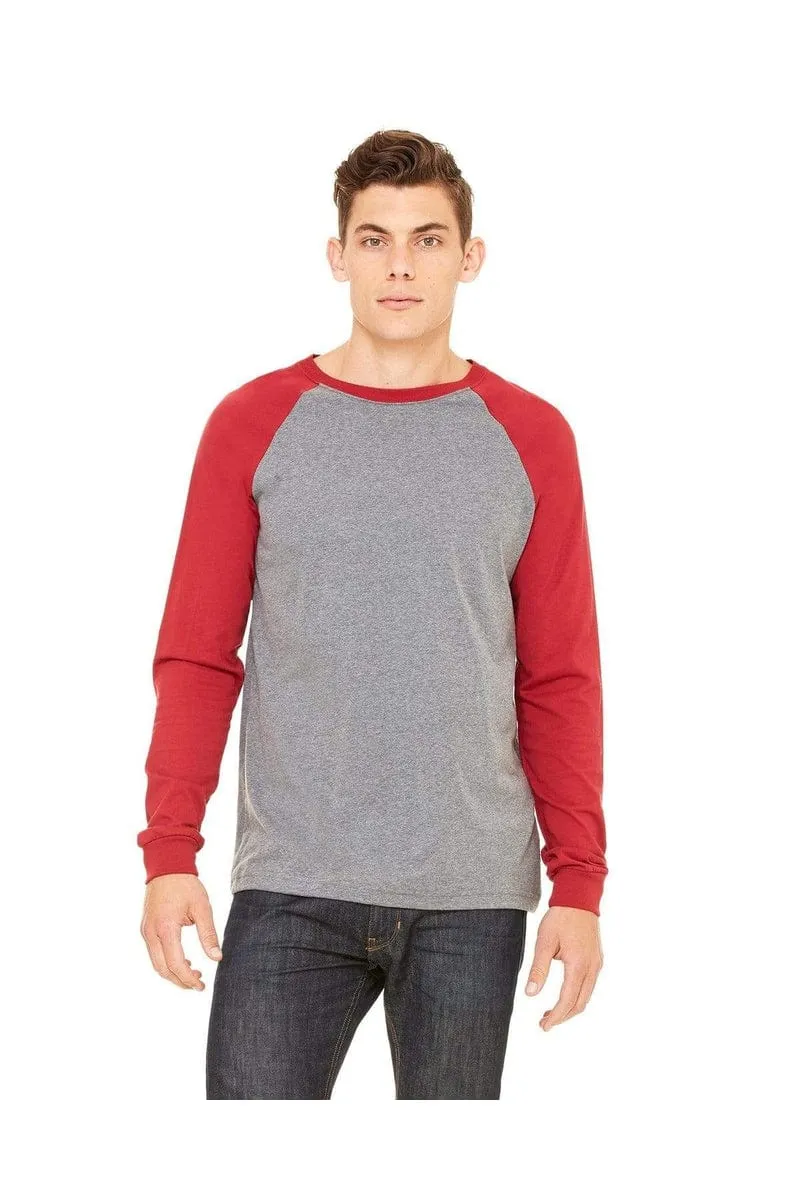 Bella&Canvas 3000C: Men's Long Sleeve Baseball T- Shirt