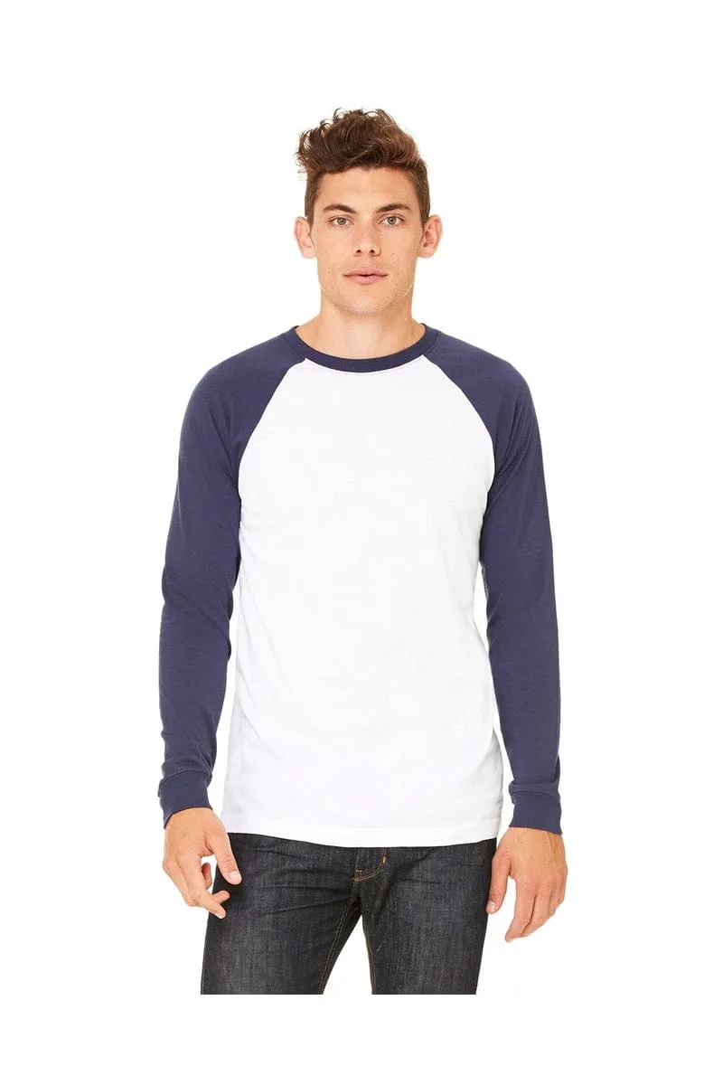 Bella&Canvas 3000C: Men's Long Sleeve Baseball T- Shirt