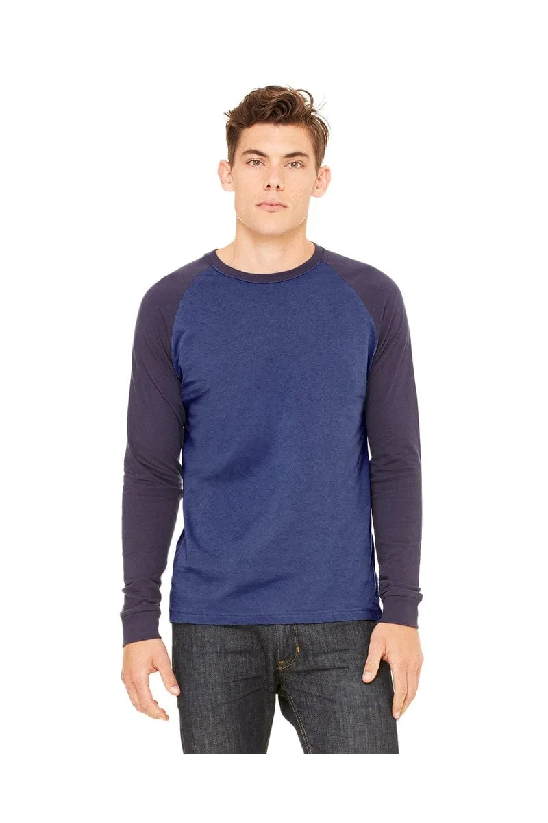 Bella&Canvas 3000C: Men's Long Sleeve Baseball T- Shirt