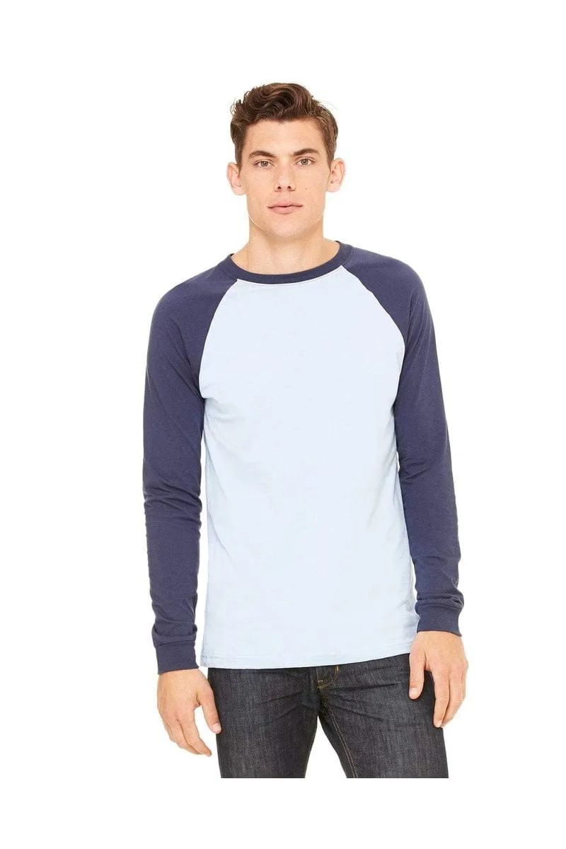 Bella&Canvas 3000C: Men's Long Sleeve Baseball T- Shirt