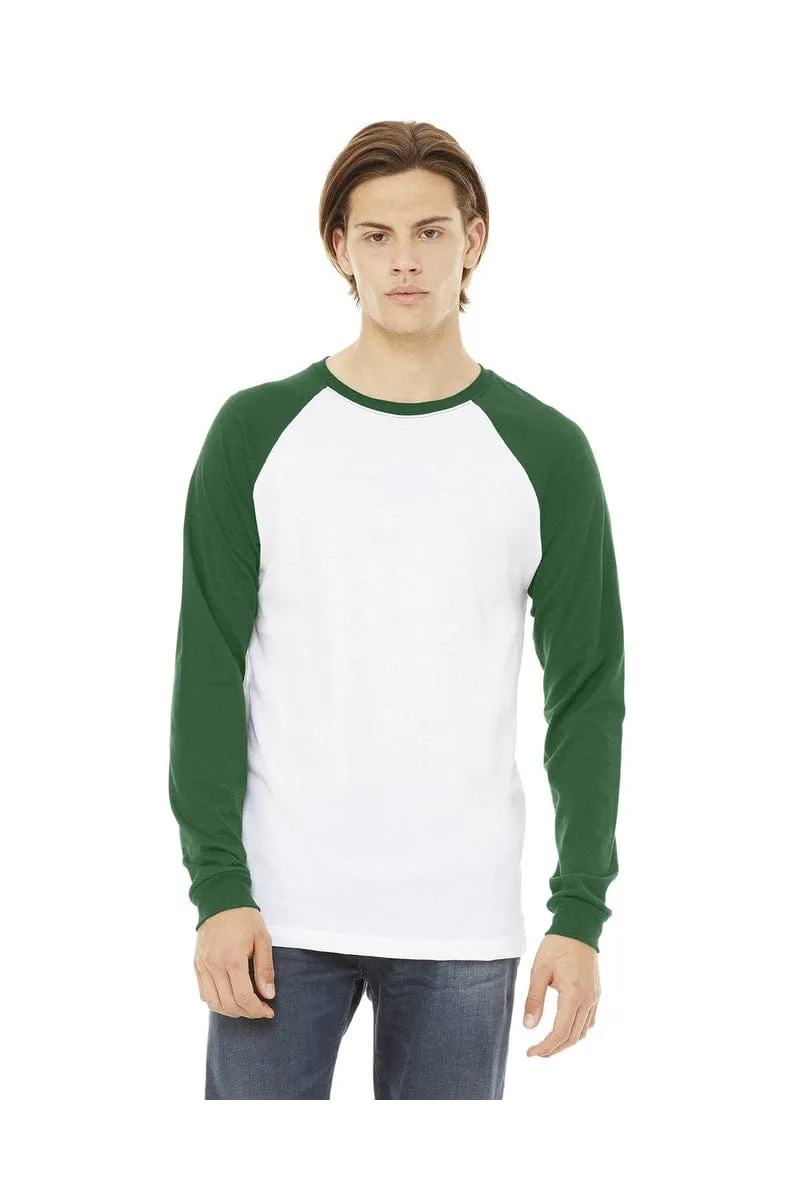 Bella&Canvas 3000C: Men's Long Sleeve Baseball T- Shirt