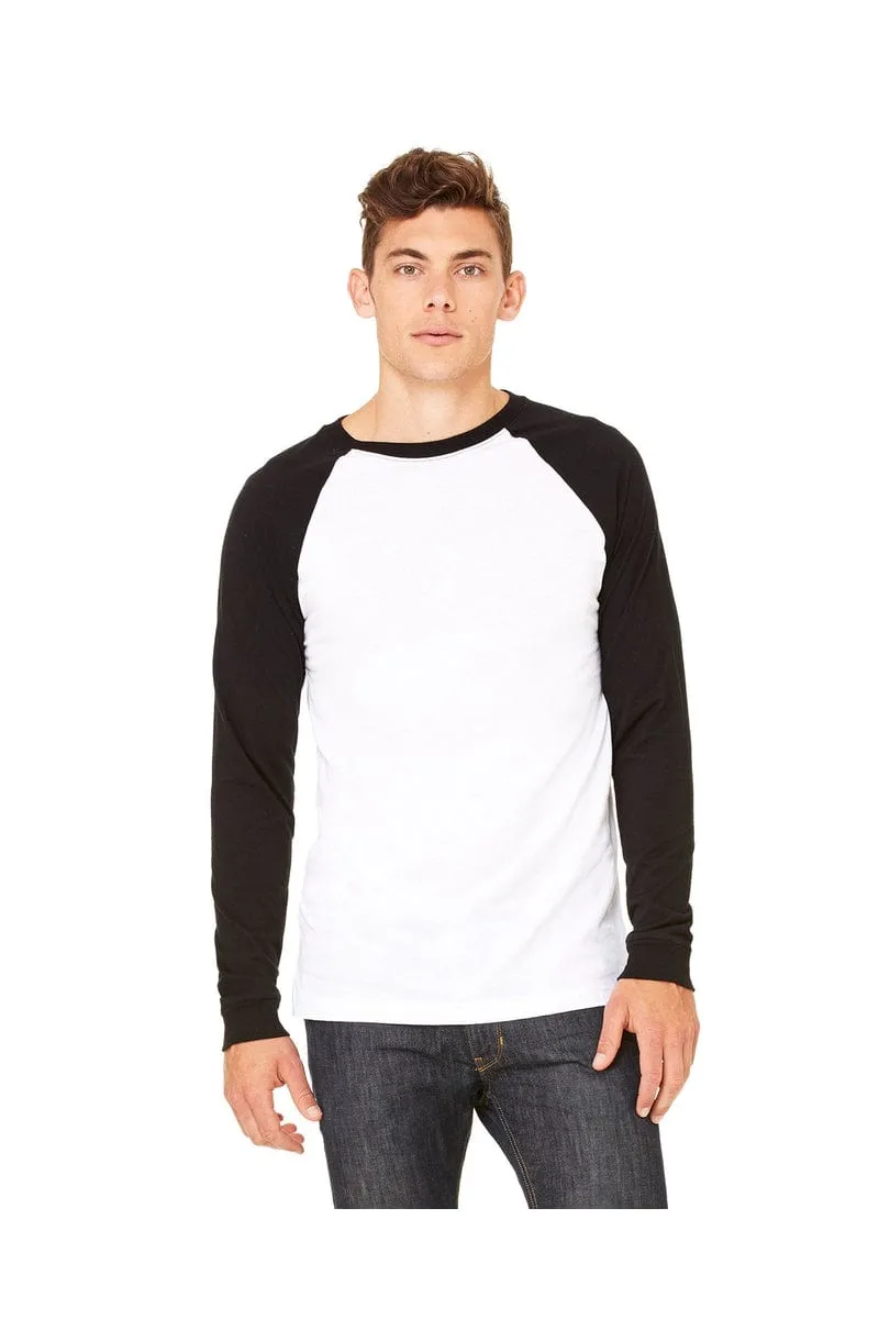 Bella&Canvas 3000C: Men's Long Sleeve Baseball T- Shirt