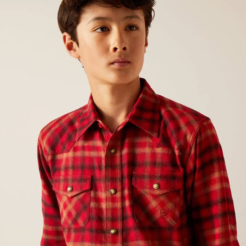 Boy's Ariat Herber Retro Snap Shirt