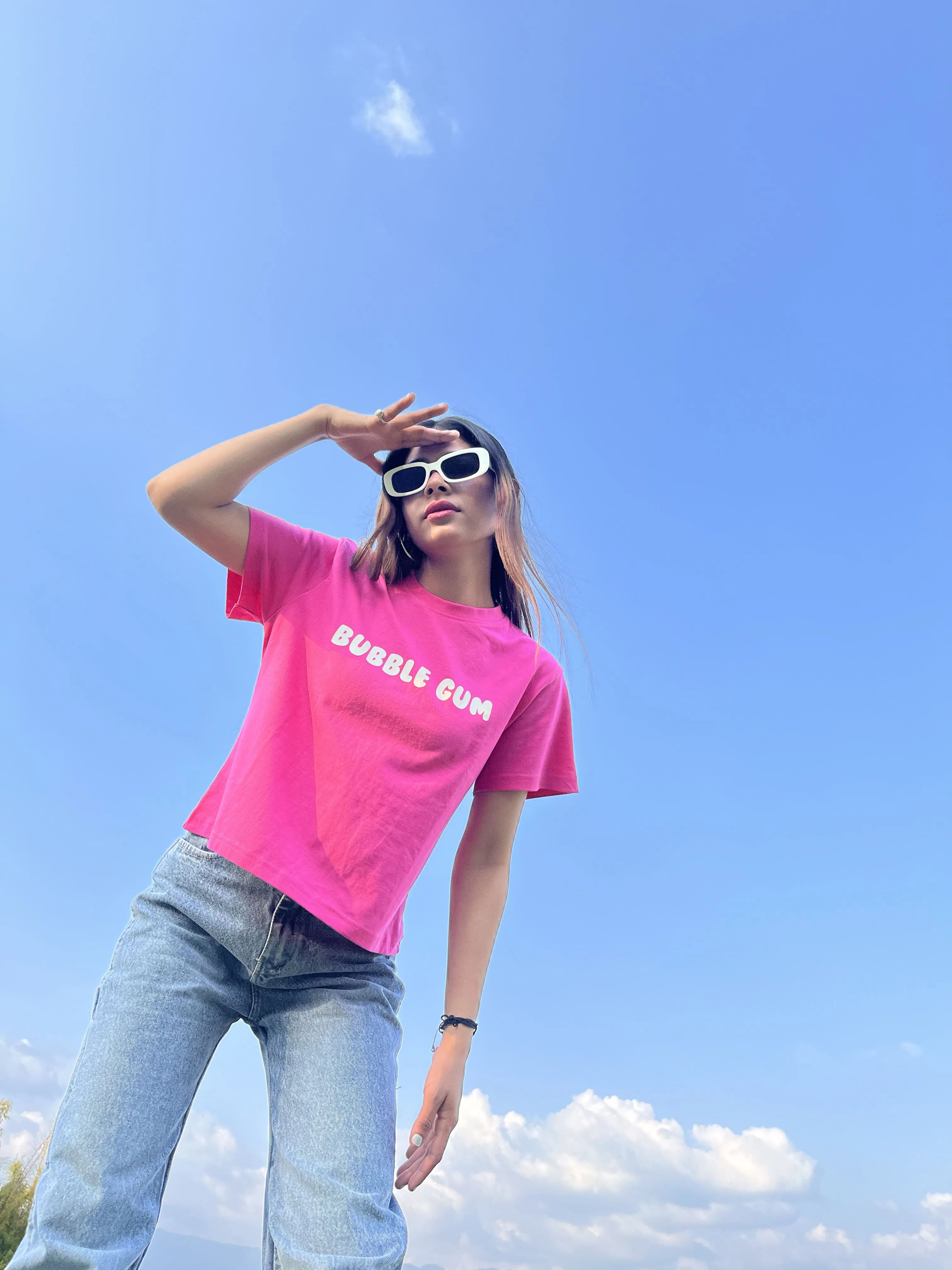 Bubble Gum Pink Graphic T-shirt