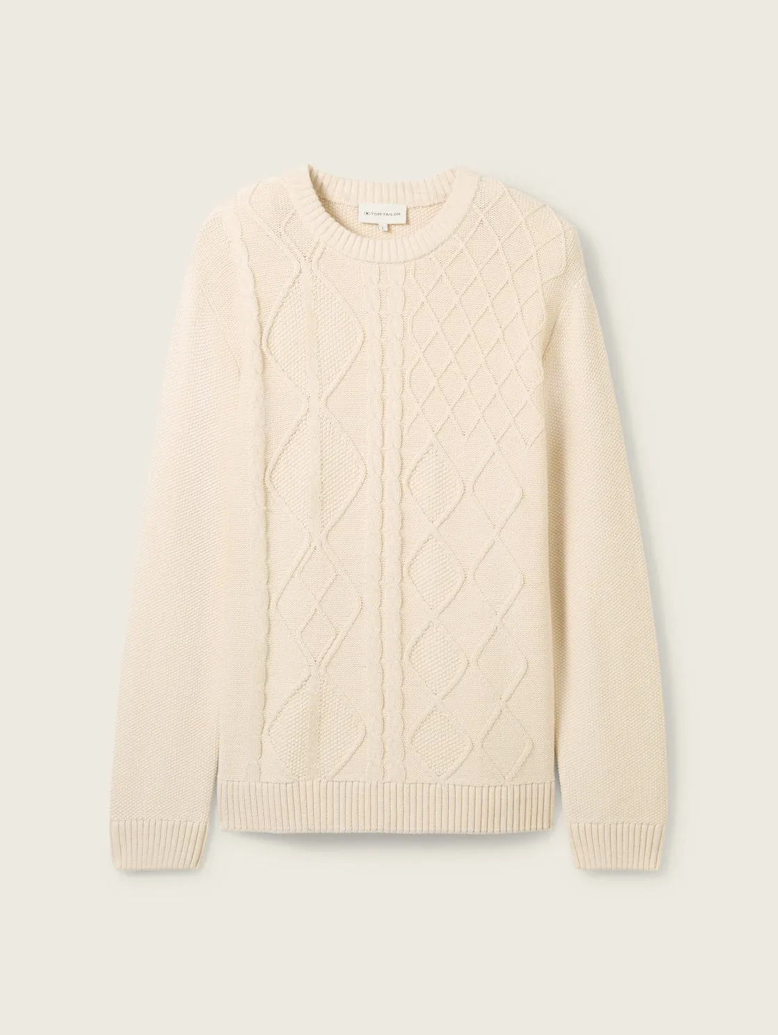 CABLE CREWNECK KNIT