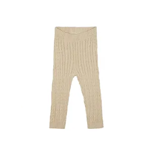 Cable Knit Legging - Taupe