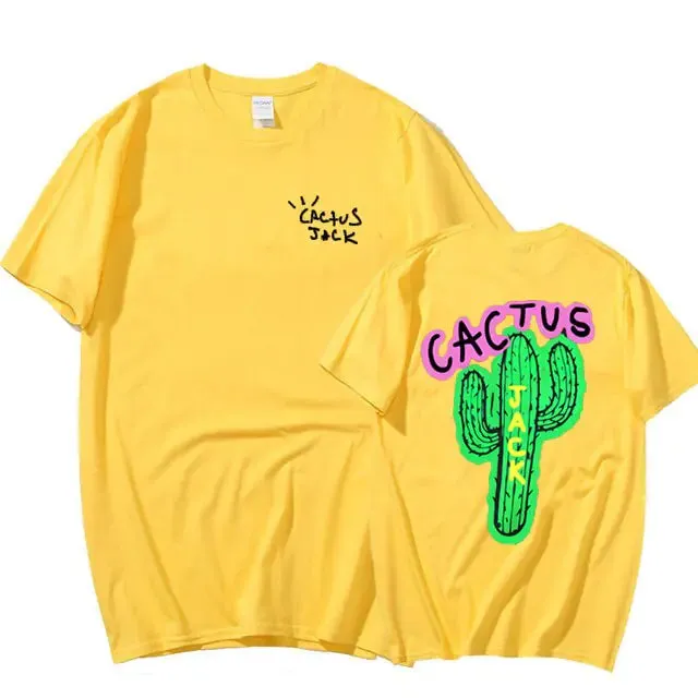 Cactus Print Couple Harajuku T-Shirts