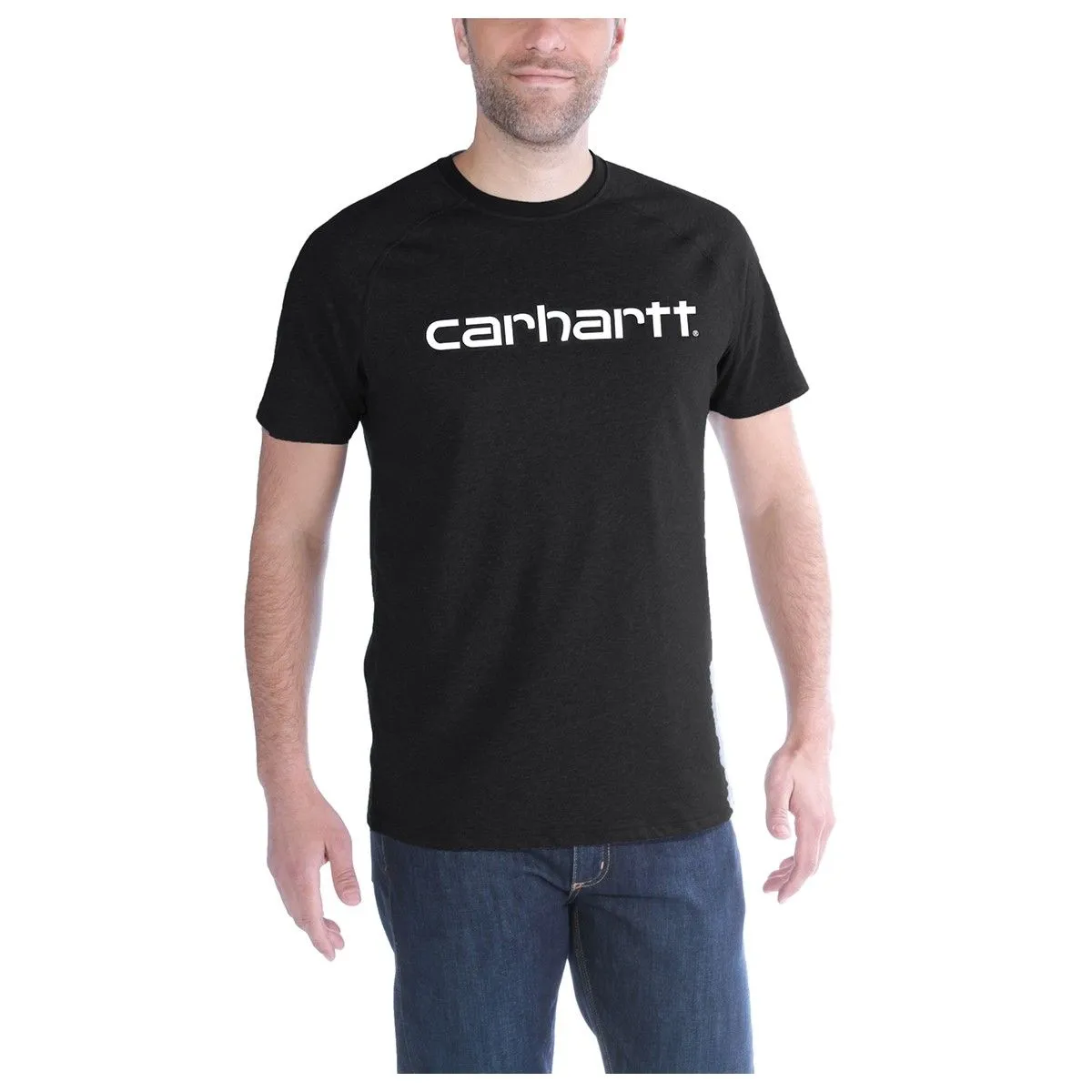 Carhartt&#x20;102549&#x20;Force&#xAE;&#x20;Cotton&#x20;Delmont&#x20;Graphic&#x20;s&#x2F;s&#x20;T-Shirt&#x20;-&#x20;Huron&#x20;Heather