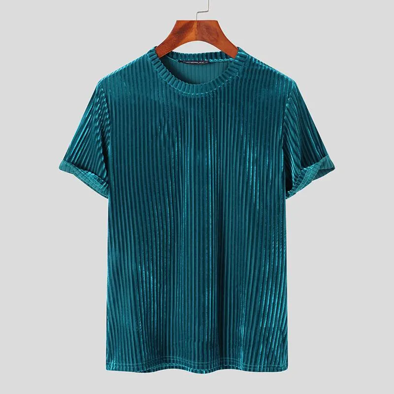 Casual Velvet O-Neck T-Shirt