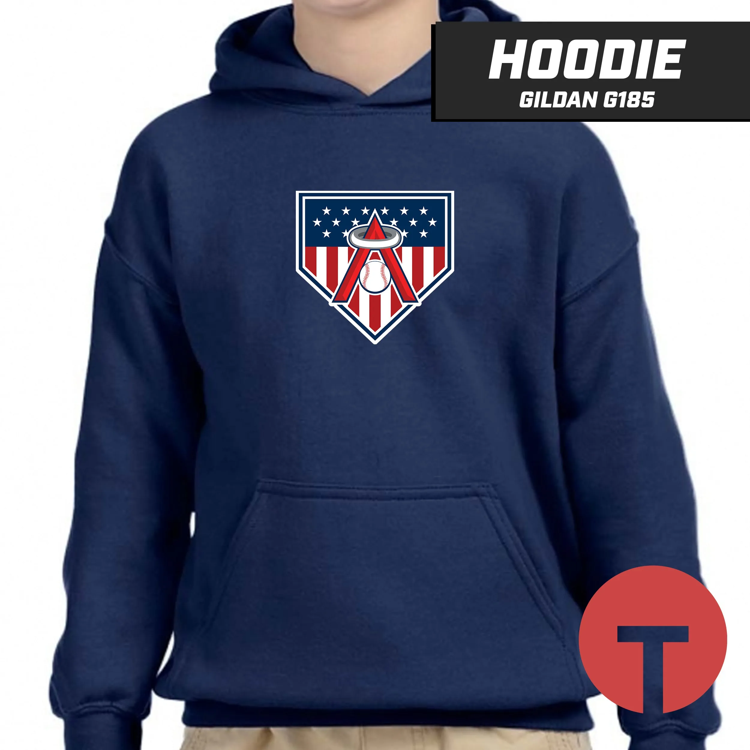 East Cobb Angels - LOGO 2 - Hoodie Gildan G185