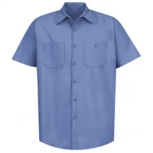 Industrial Work Shirt Short Sleeve - Petrol Blue