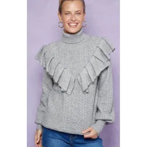 Jumper Knit Romy Ruffle - Marle