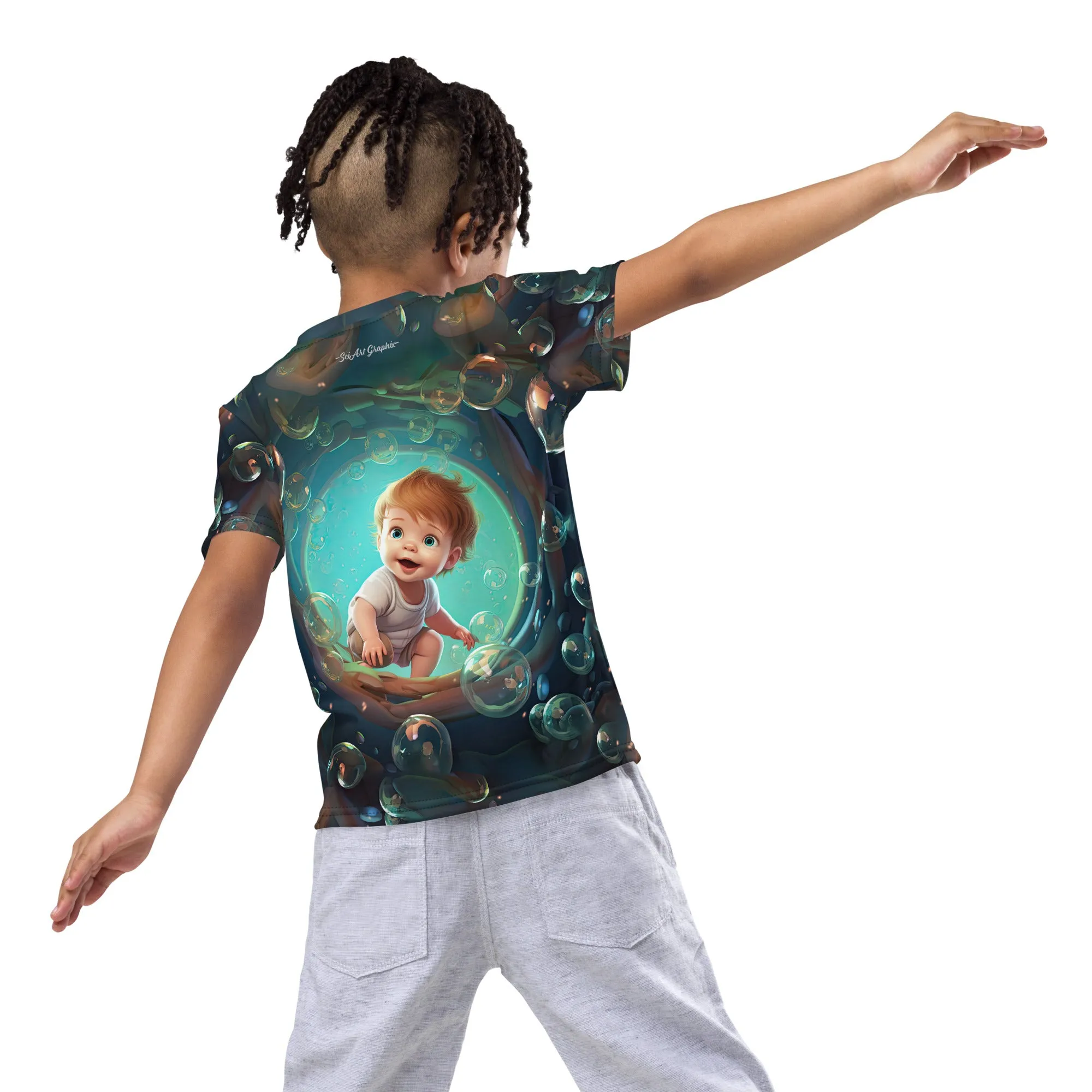 Kids T-Shirt Curiosity Peekaboo