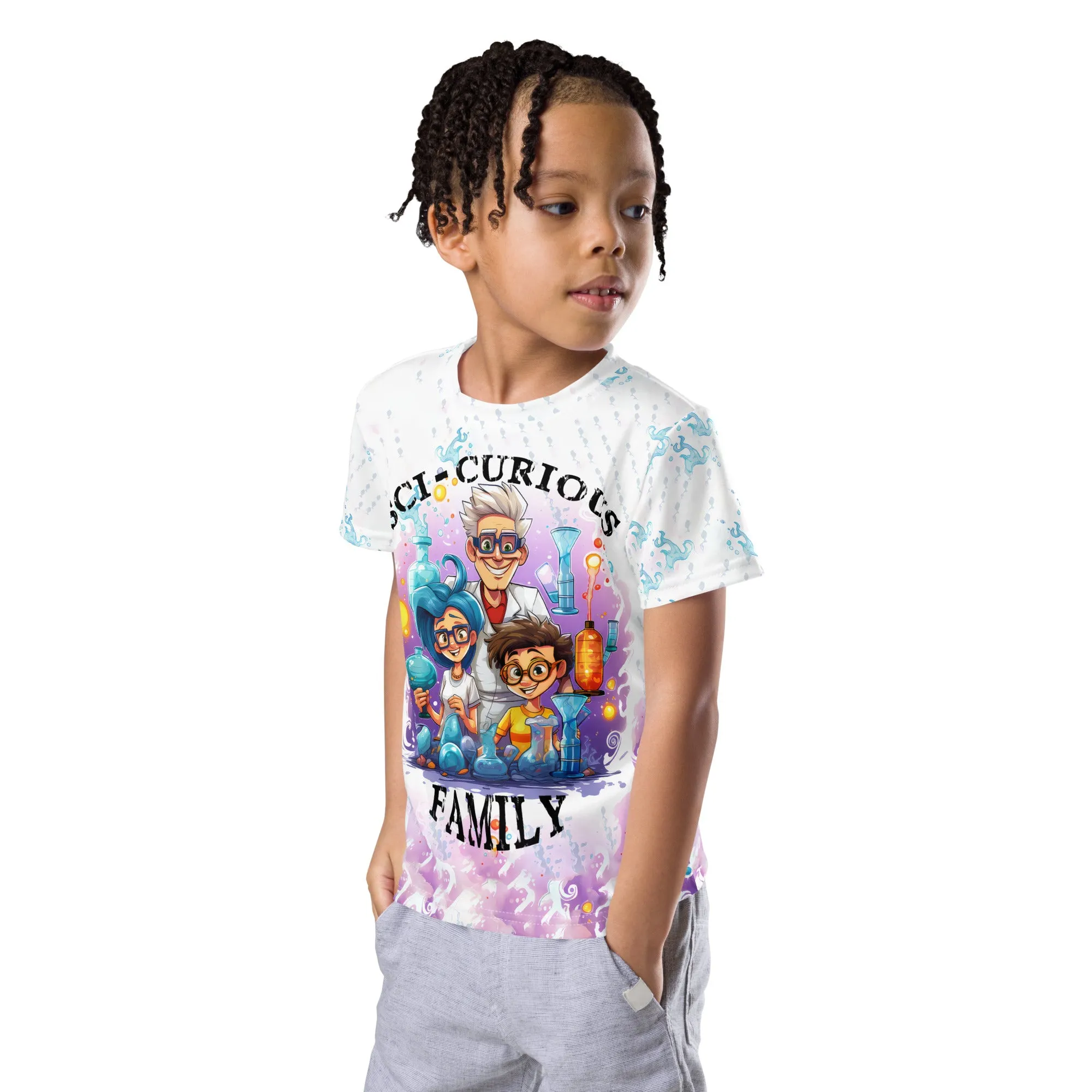 Kids T-Shirt Sci-Curious Family