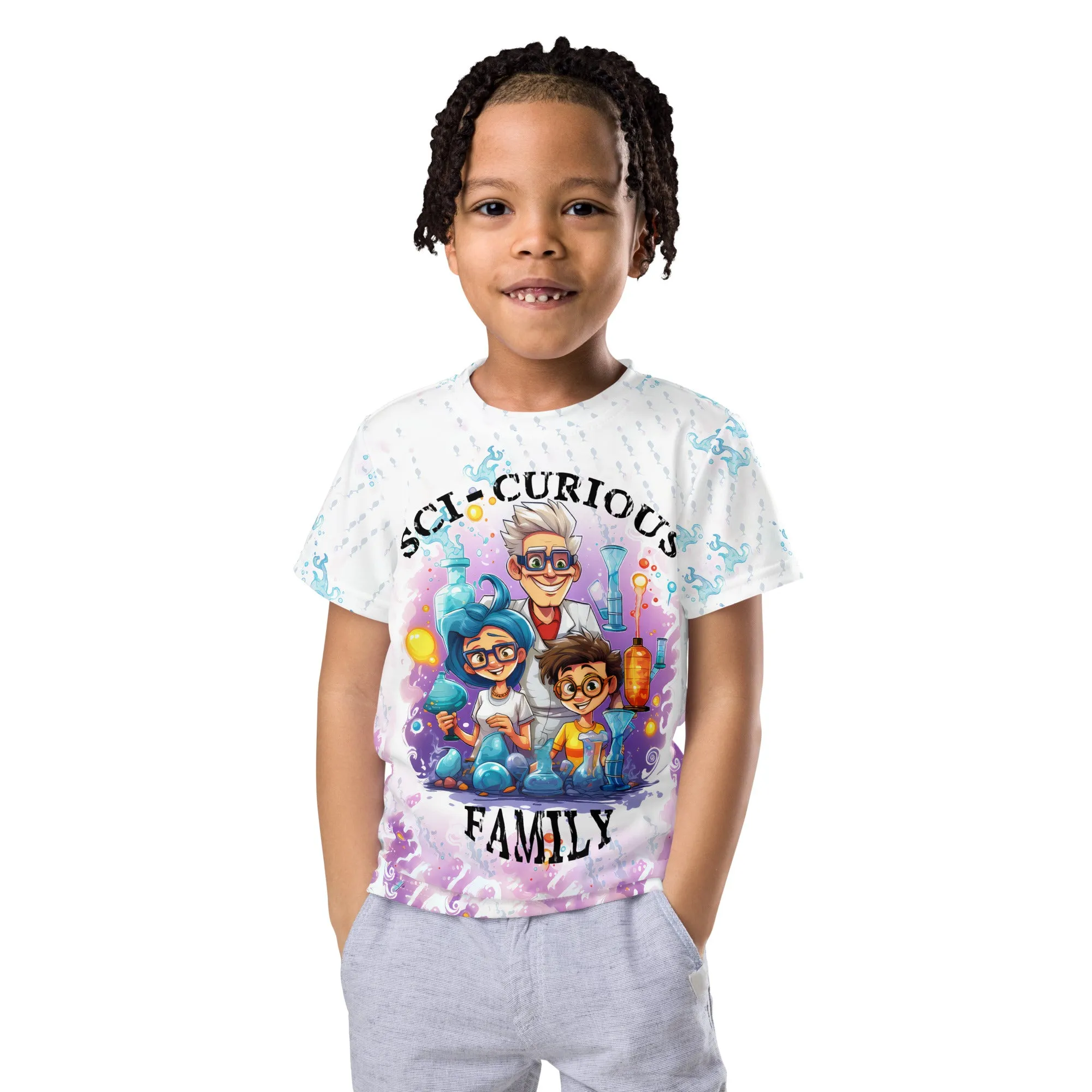 Kids T-Shirt Sci-Curious Family