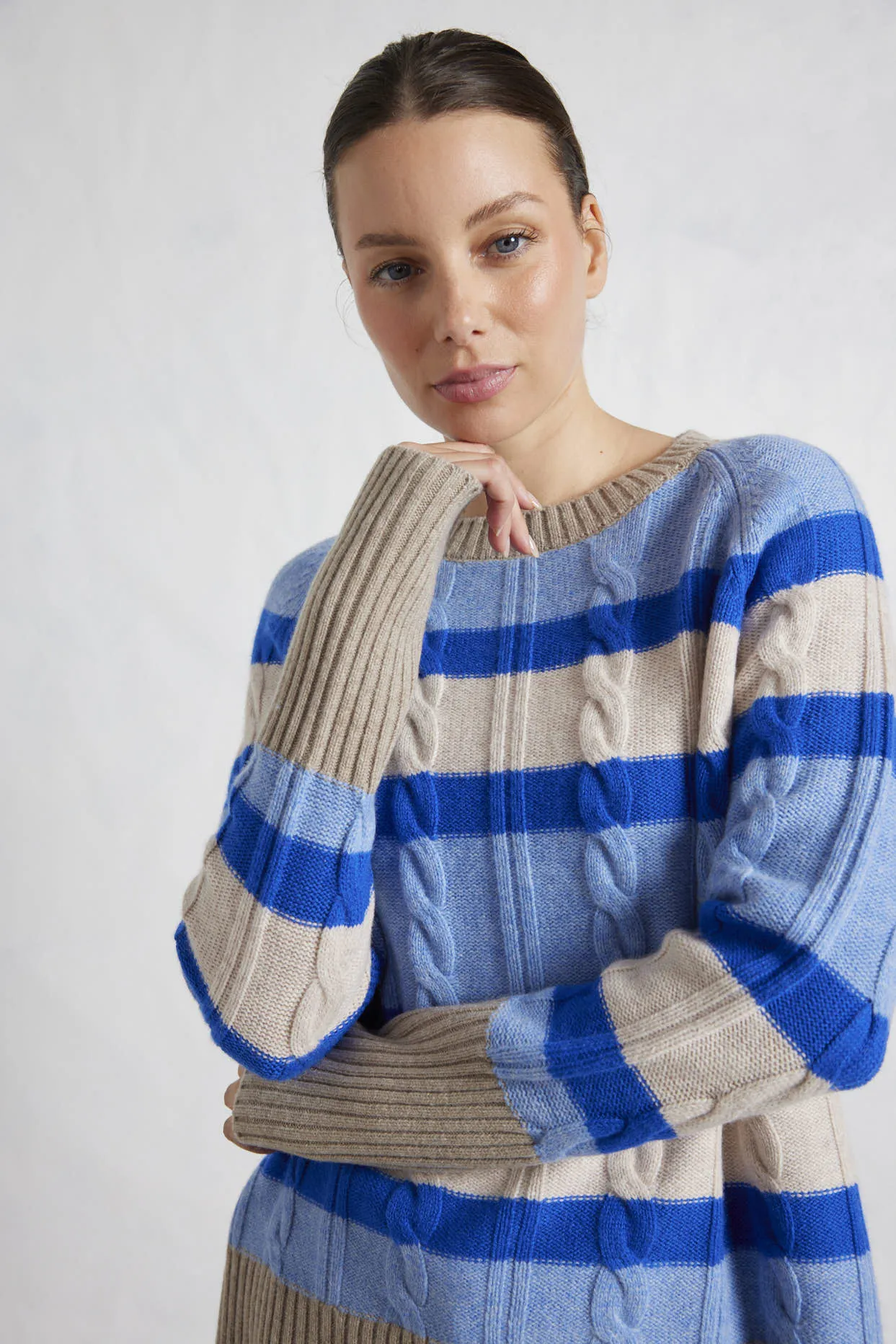 Leighton Sweater in Dusty Denim