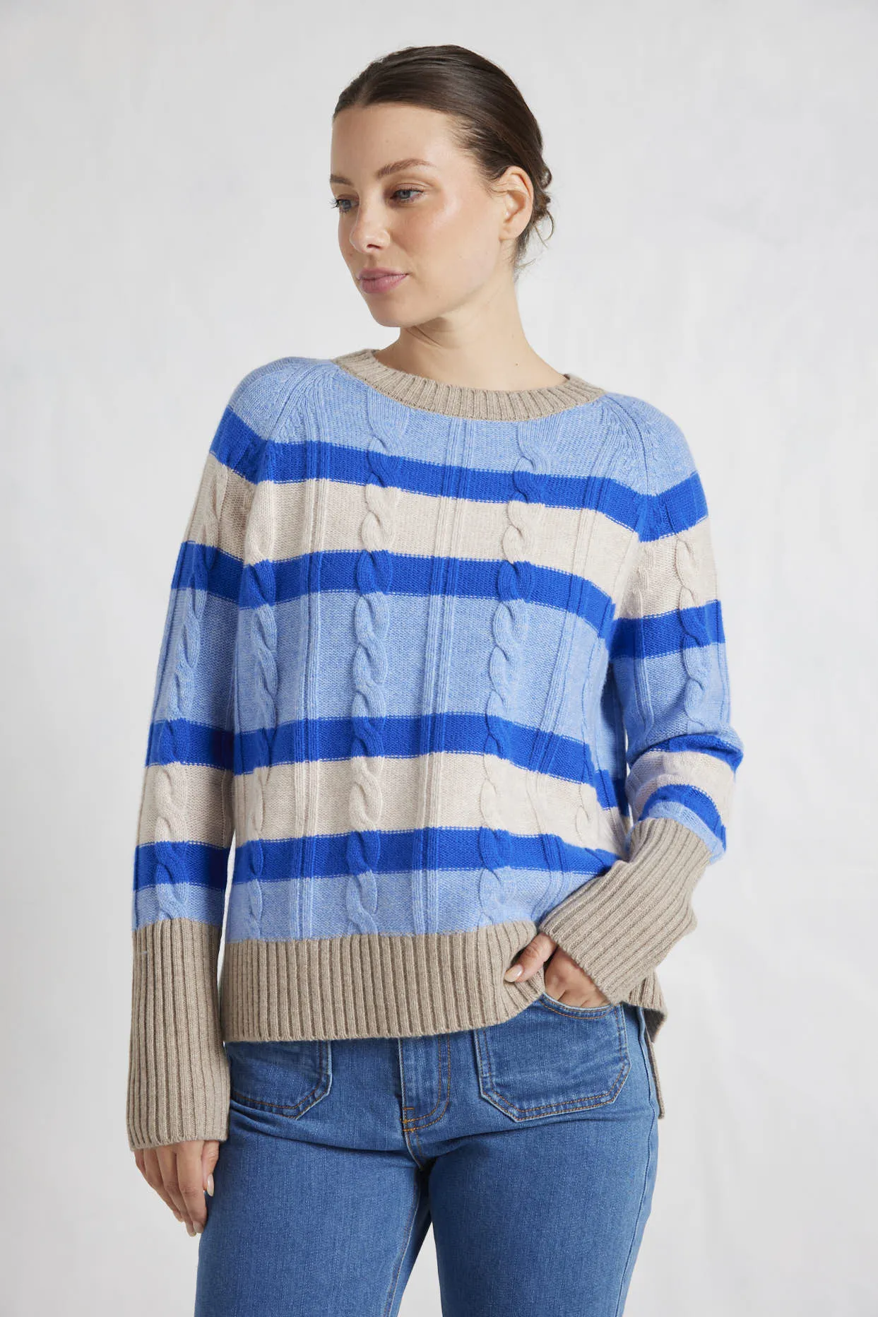 Leighton Sweater in Dusty Denim