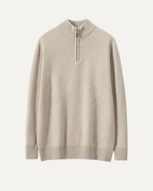 Madrid Cashmere Zip Sweater