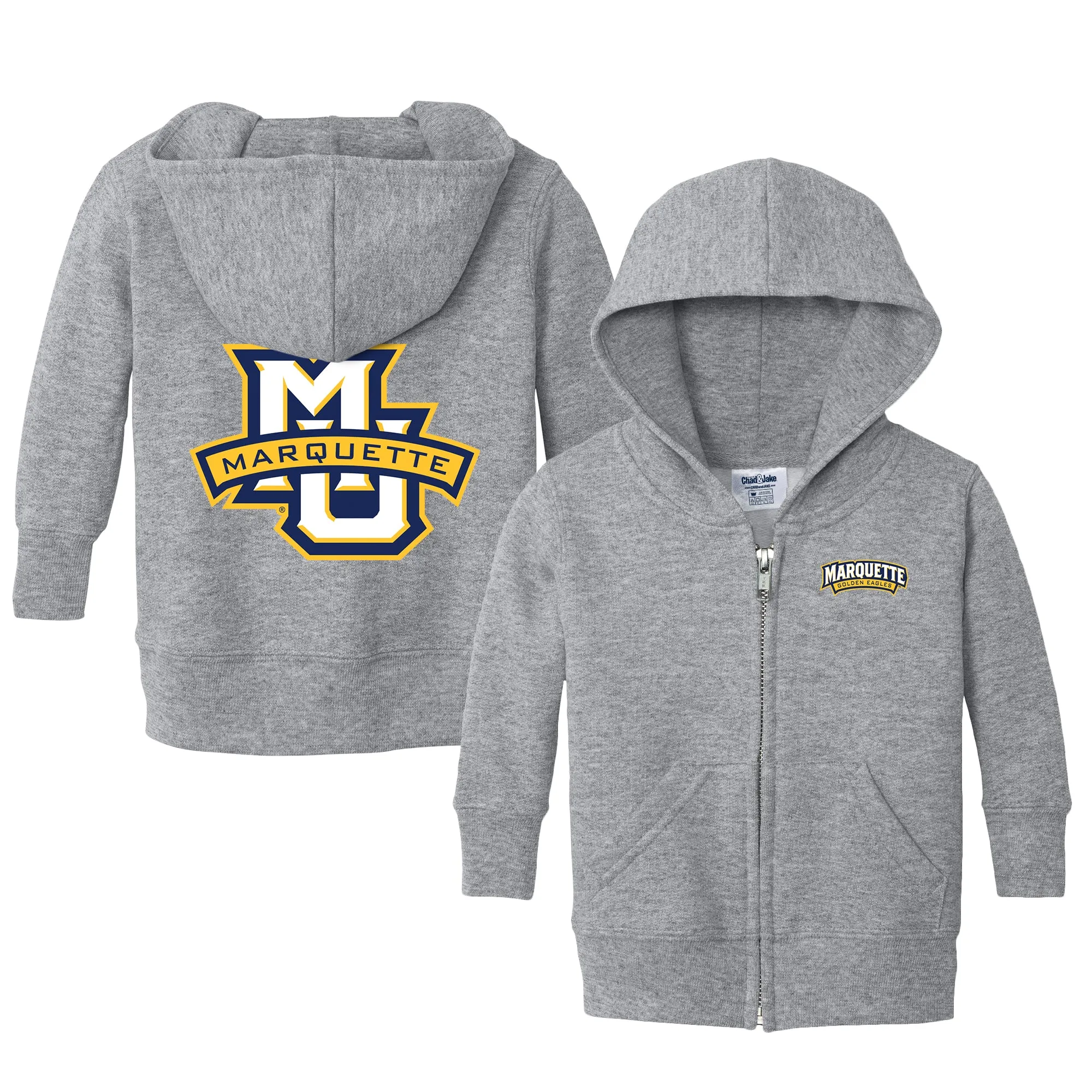 Marquette Golden Eagles Logo Infant Full-Zip Sweatshirt