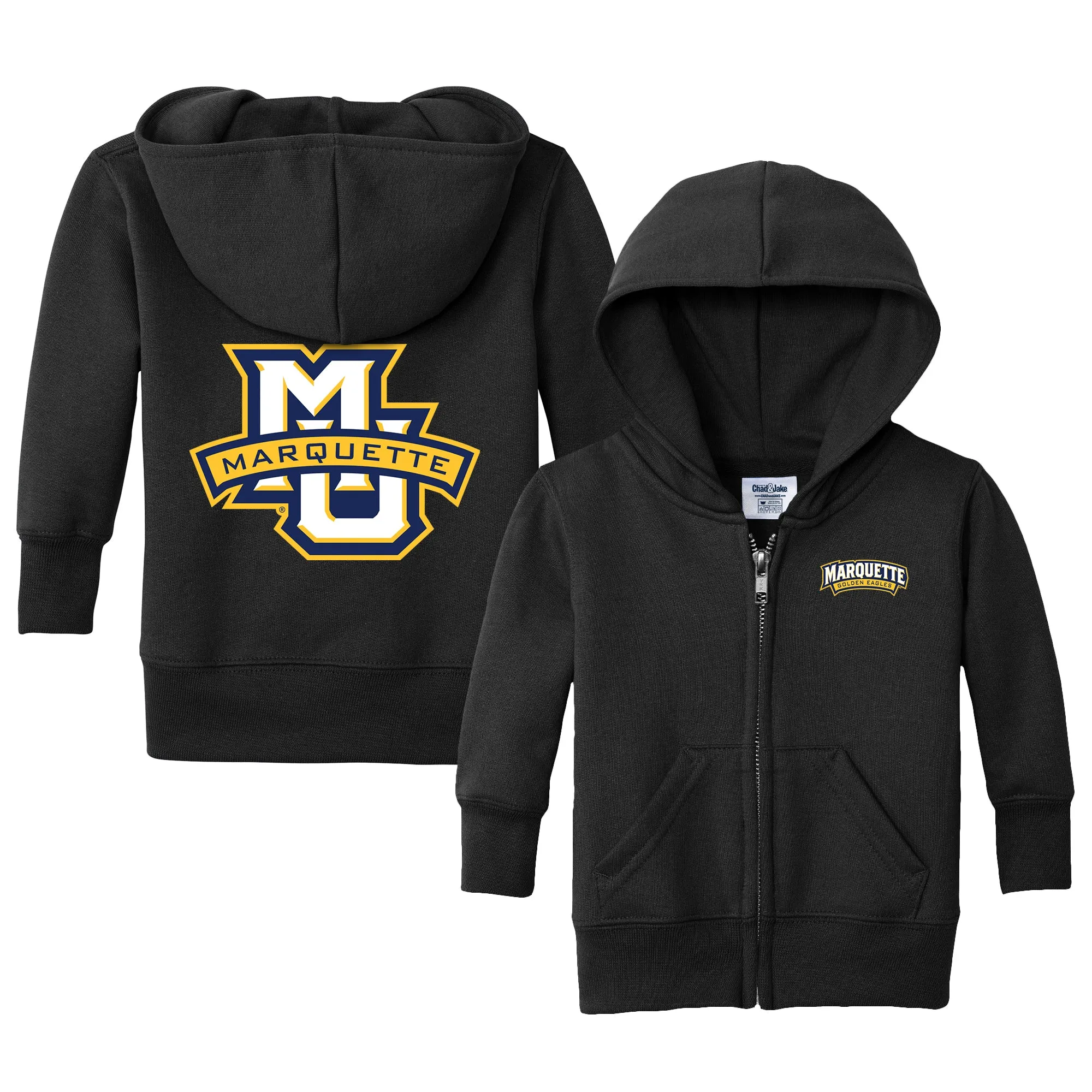 Marquette Golden Eagles Logo Infant Full-Zip Sweatshirt