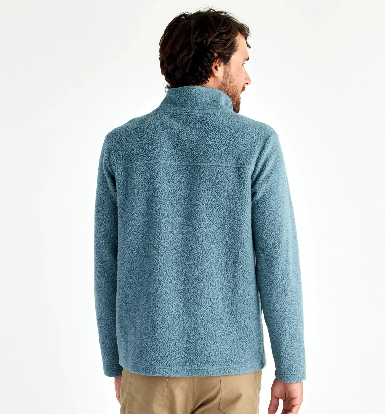 Men's Bamboo Sherpa Fleece Quarter Zip