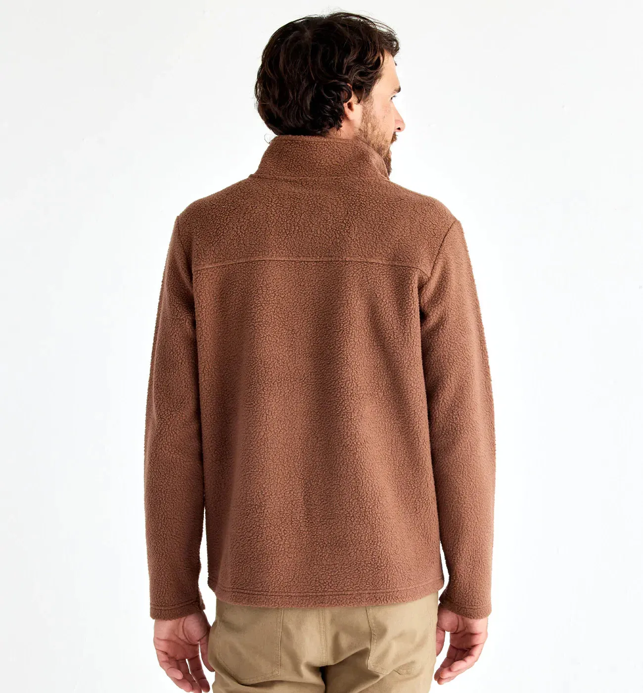 Men's Bamboo Sherpa Fleece Quarter Zip