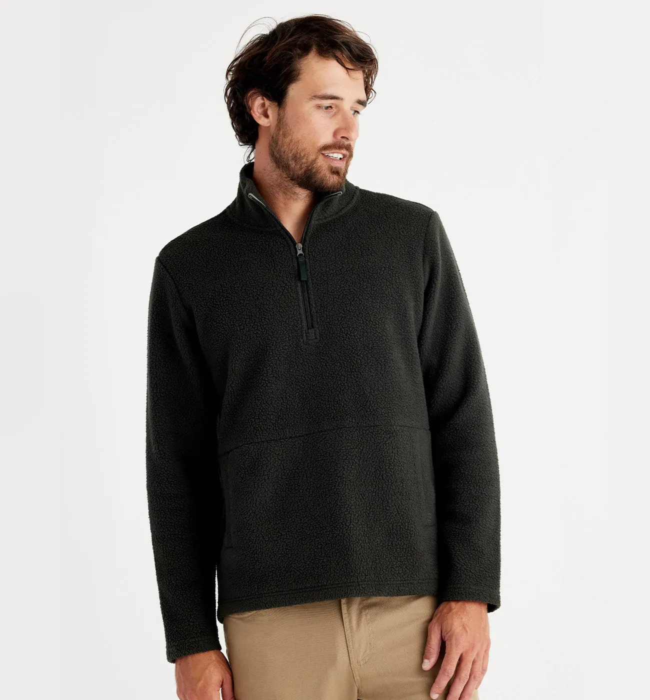 Men's Bamboo Sherpa Fleece Quarter Zip