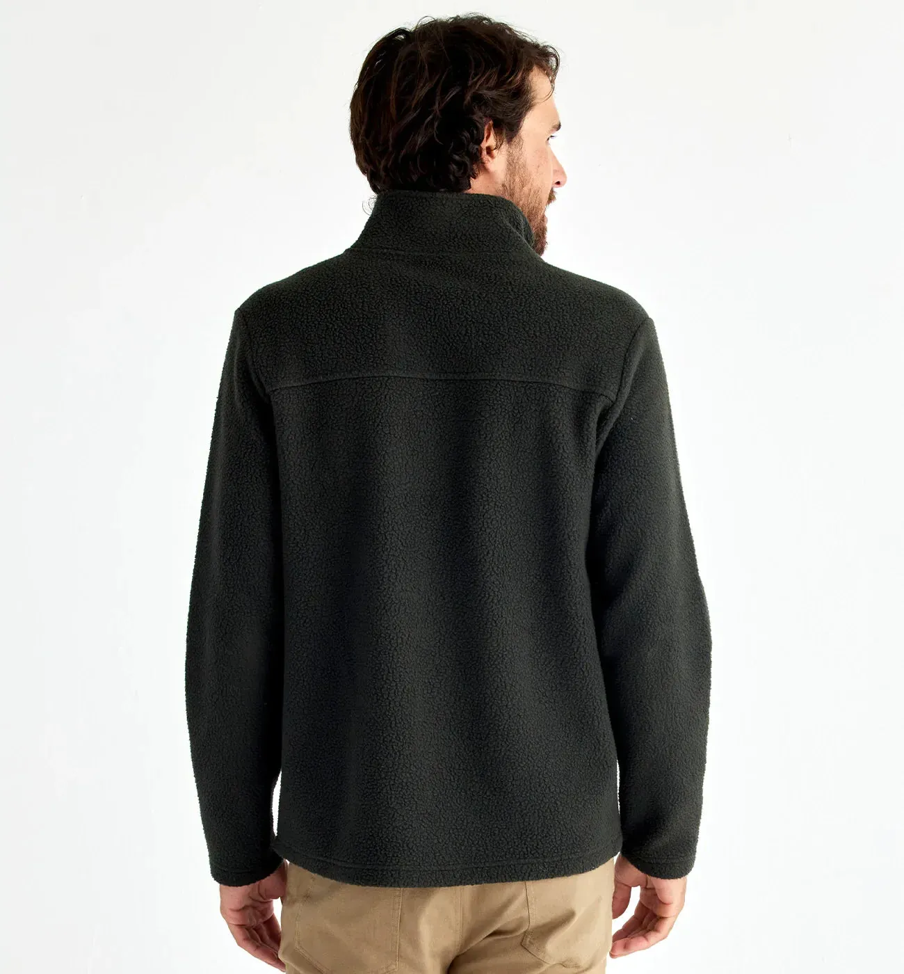 Men's Bamboo Sherpa Fleece Quarter Zip