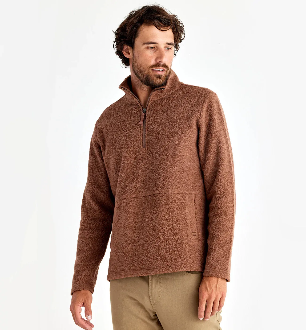 Men's Bamboo Sherpa Fleece Quarter Zip