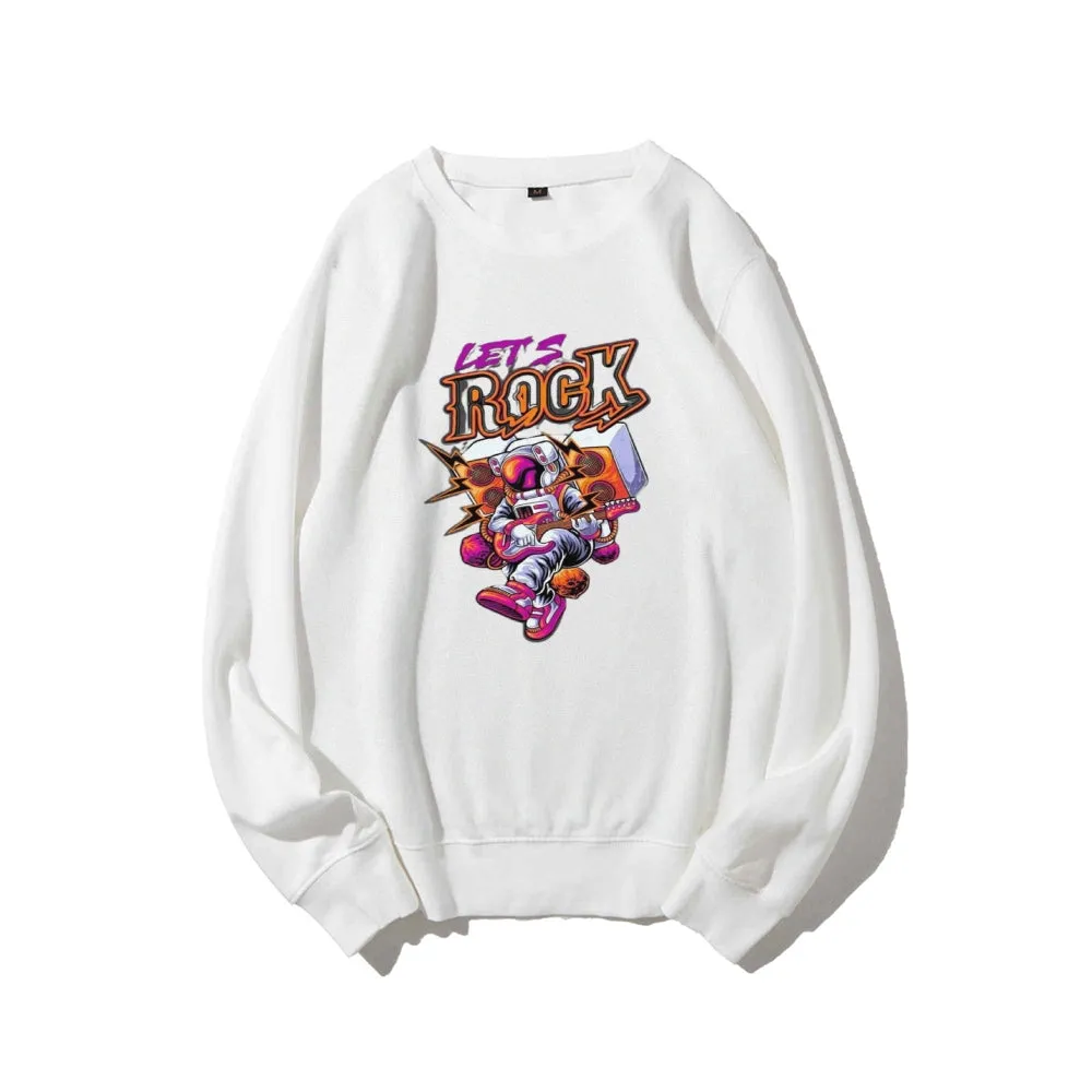 Mens Lets Rock Graphic Sweatshirts