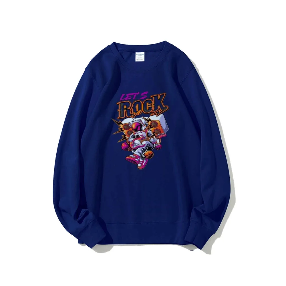 Mens Lets Rock Graphic Sweatshirts