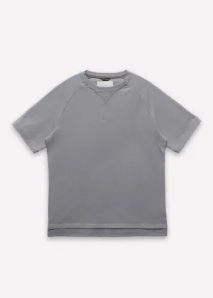 Men's Short Sleeve Raglan Crewneck Tee in Gray