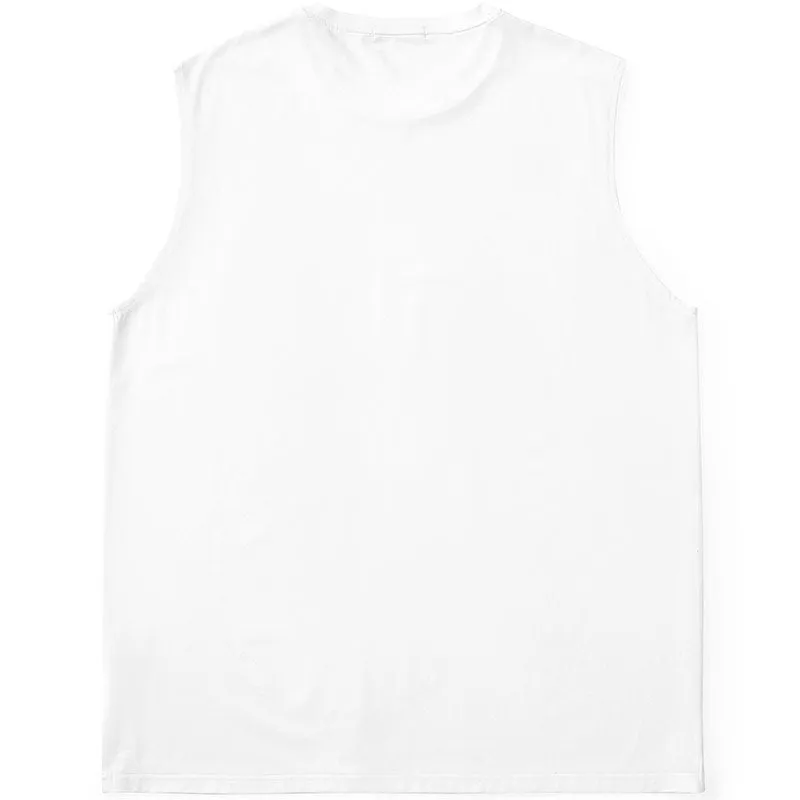 Minimalist Plain Modal Loose Sleeveless T-Shirt