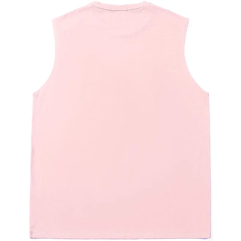 Minimalist Plain Modal Loose Sleeveless T-Shirt