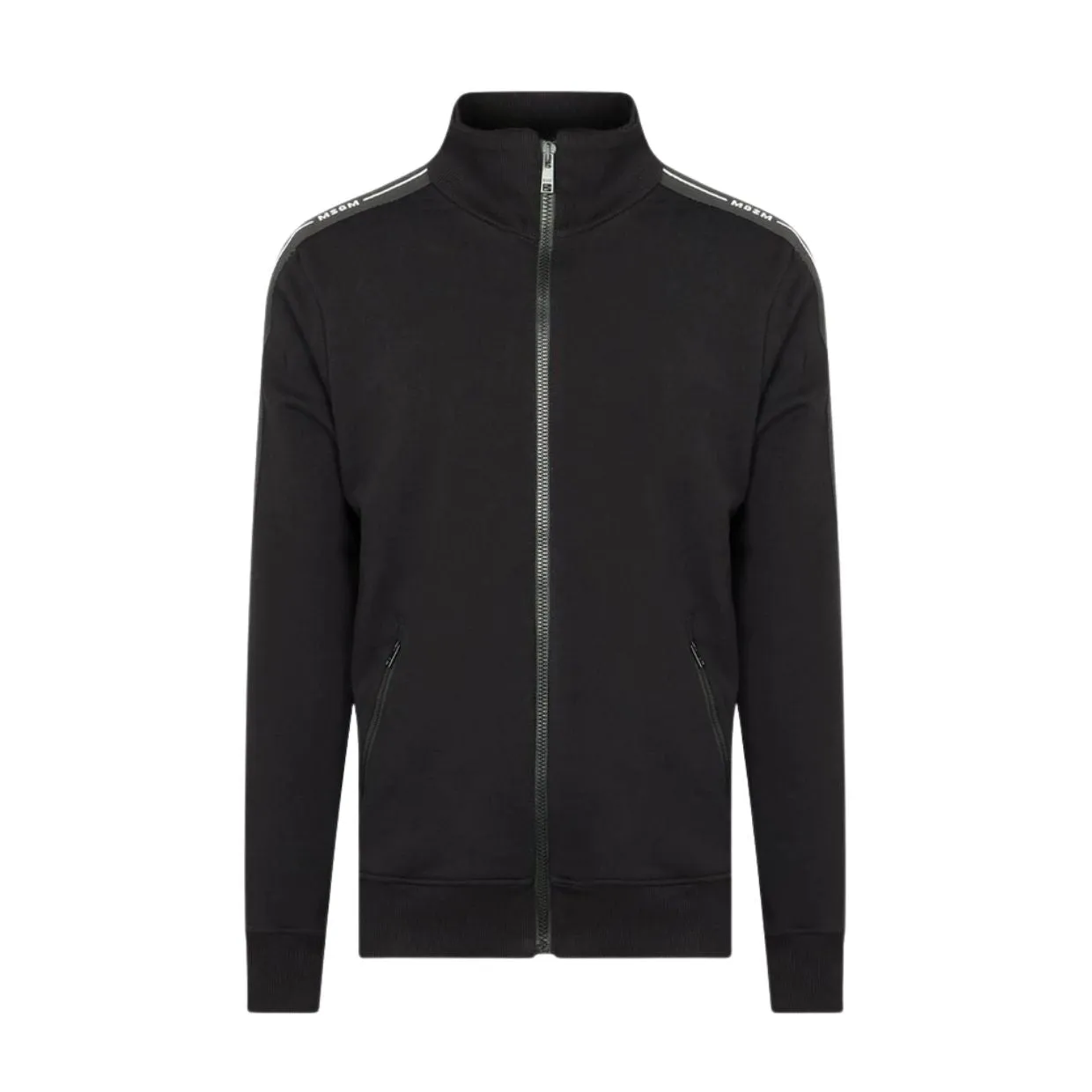 MSGM Black Zip Up Sweatshirt