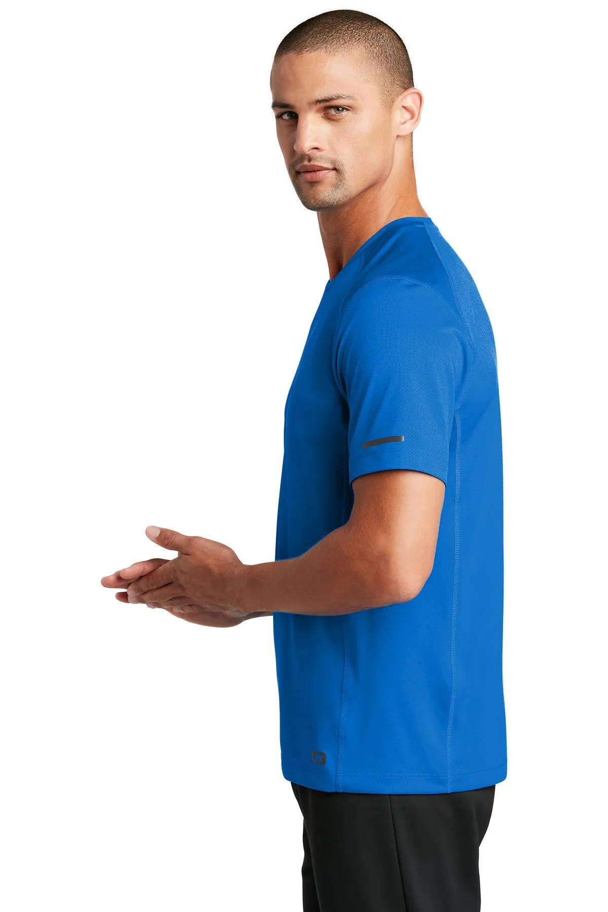 OGIO ENDURANCE Customized Level Mesh Tees, Electric Blue