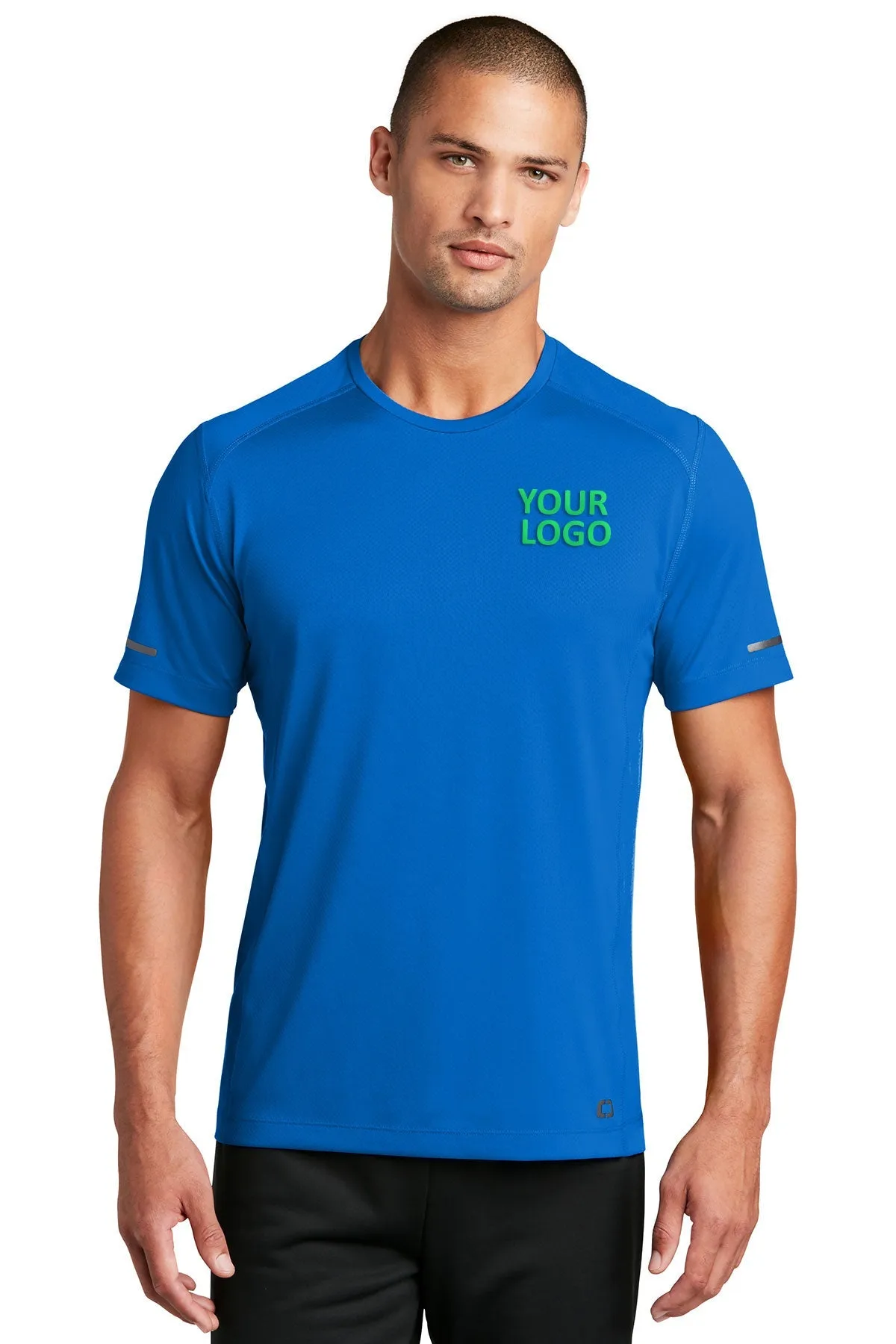 OGIO ENDURANCE Customized Level Mesh Tees, Electric Blue