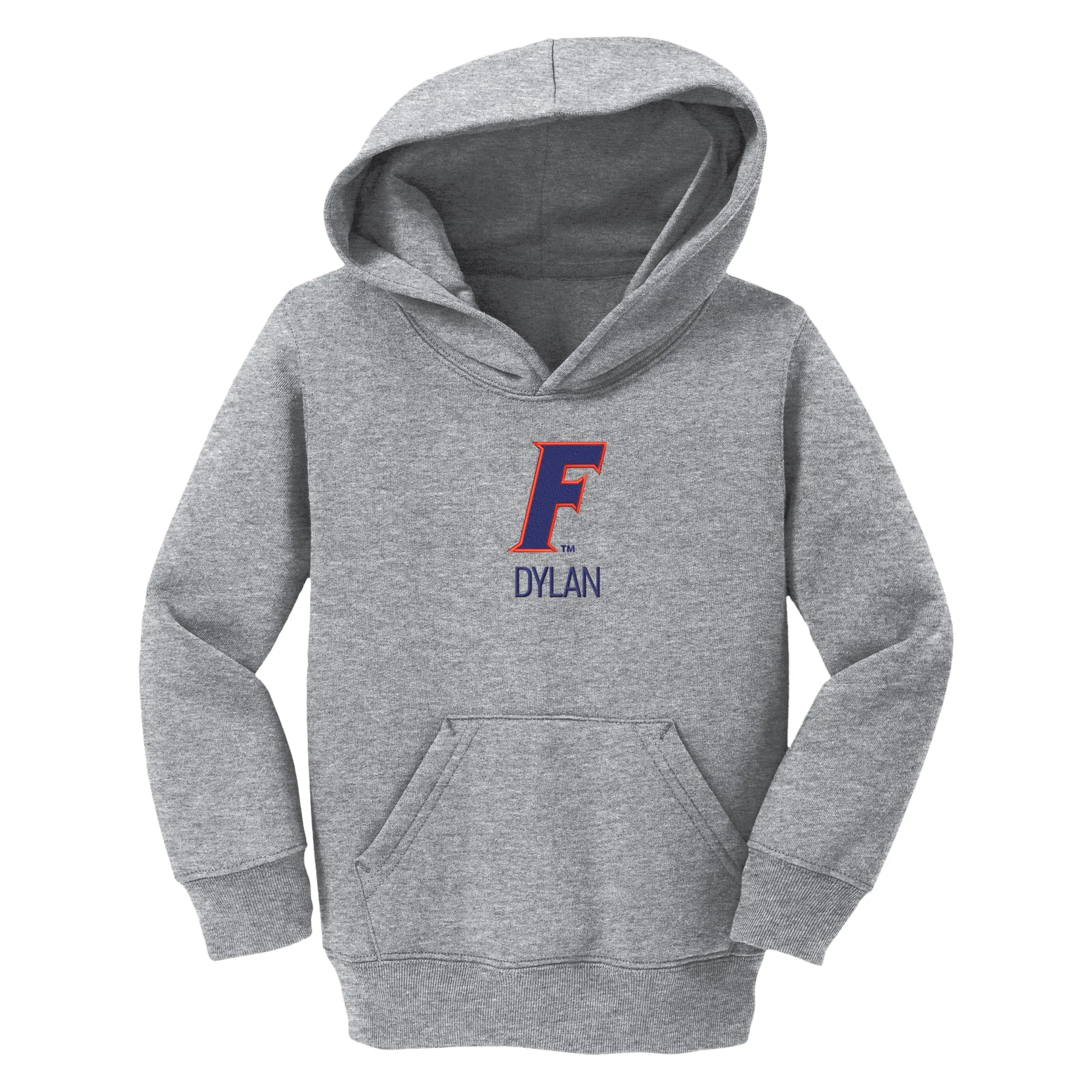 Personalized Florida Gators Slanted F Toddler Pullover Sweatshirt