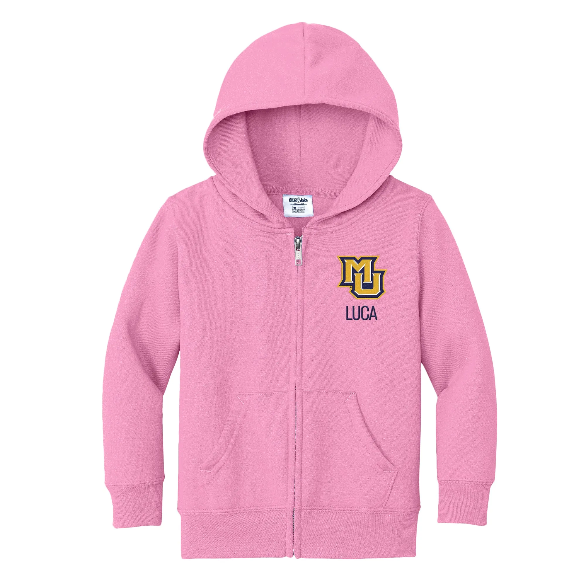 Personalized Marquette Golden Eagles Toddler Full-Zip Sweatshirt