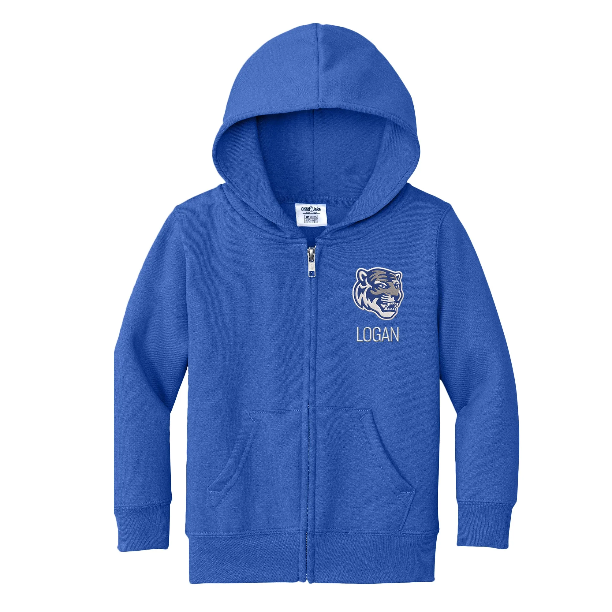 Personalized Memphis Tigers Tiger Head Toddler Full-Zip Sweatshirt