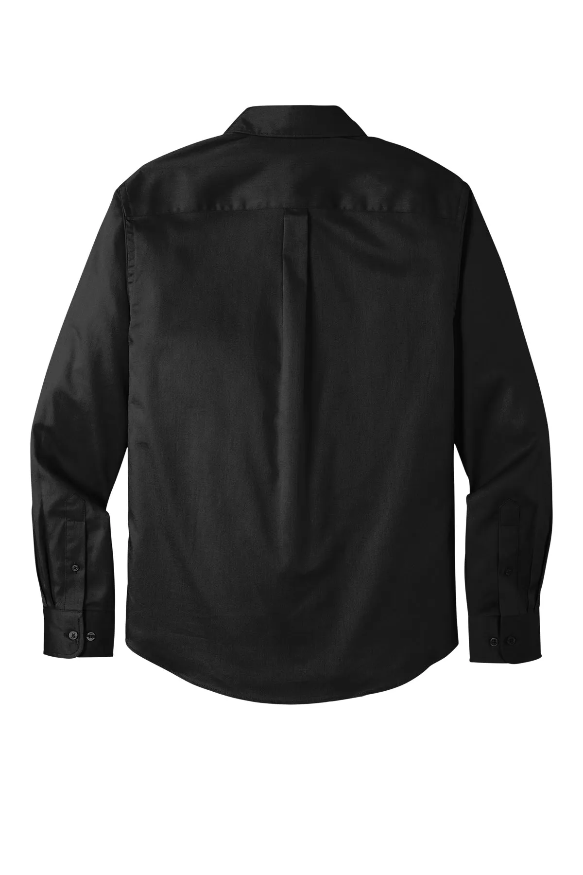 Port Authority® Long Sleeve SuperPro React™ Twill Shirt - Deep Black