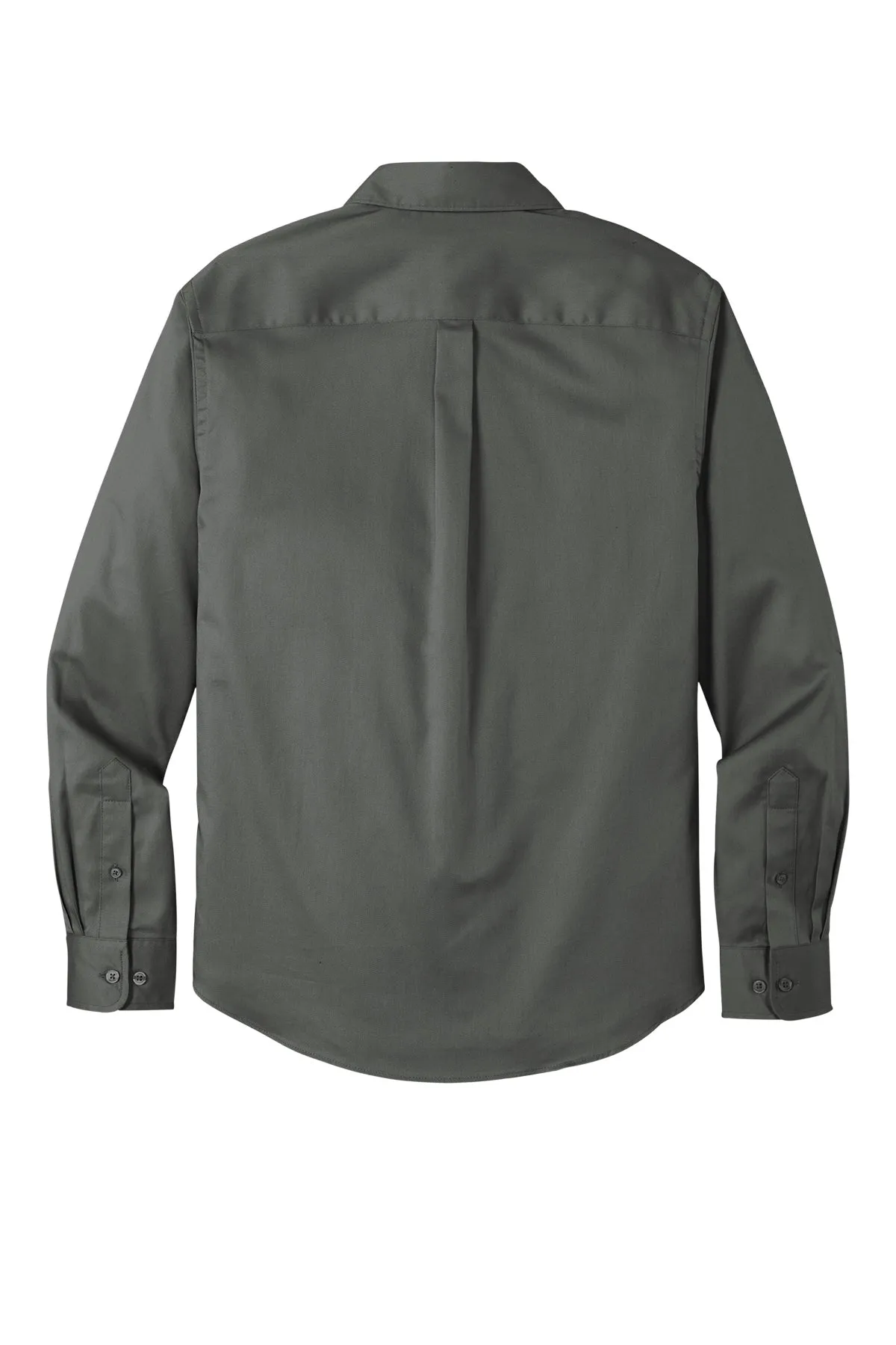 Port Authority® Long Sleeve SuperPro React™ Twill Shirt - Storm Grey