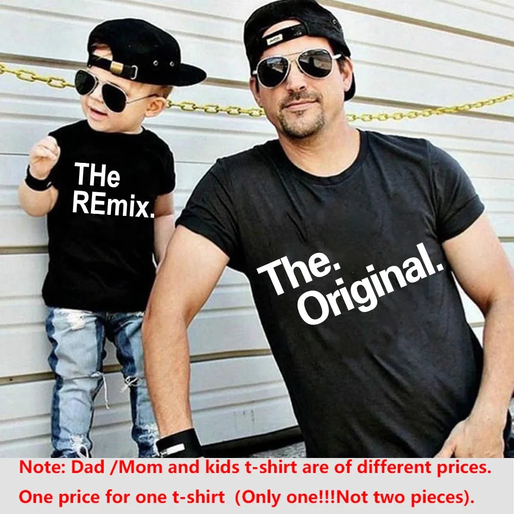 "The Original & The Remix" Matching Parent & Child T-Shirt Set