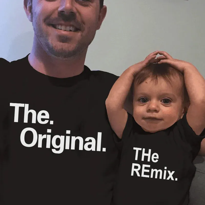 "The Original & The Remix" Matching Parent & Child T-Shirt Set