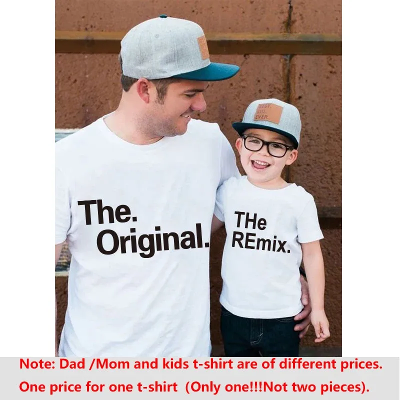 "The Original & The Remix" Matching Parent & Child T-Shirt Set